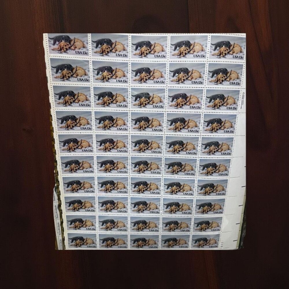 MNH Scott #2025 Puppy & Kitten 1982 - 13 Cent Stamp Sheet of Stamps